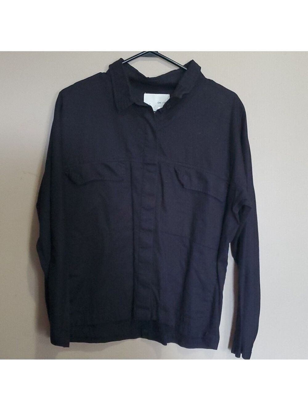 Oak & fort long sleeve top size medium